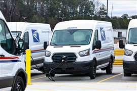 New USPS EV fleet at South Atlanta Sorting and Delivery