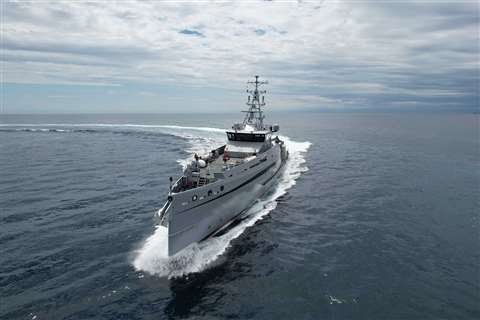 P.04 Osum offshore patrol vessel with a hybrid diesel-electric propulsion system